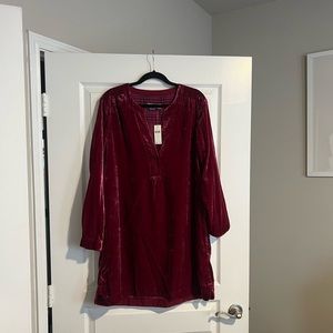 Anthropologie velvet dress